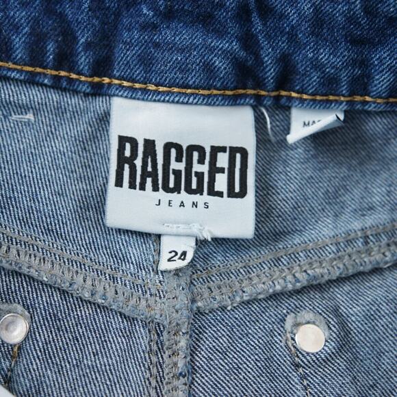 The Ragged Priest High Rise Tapered Leg Mom Blue Jeans Womens Sz 24 - Picture 5 of 6